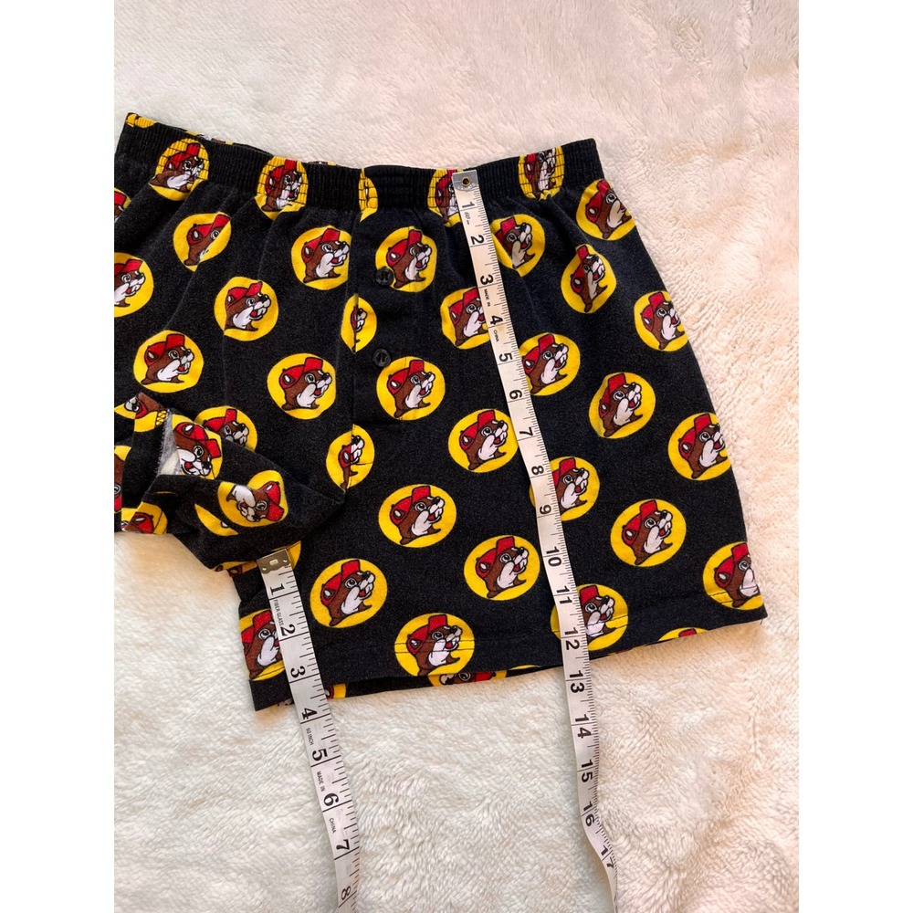 Buc-ee's Pajama BoxerShorts Mens Black All-over Beaver Logo Print -Small - Picture 3 of 5
